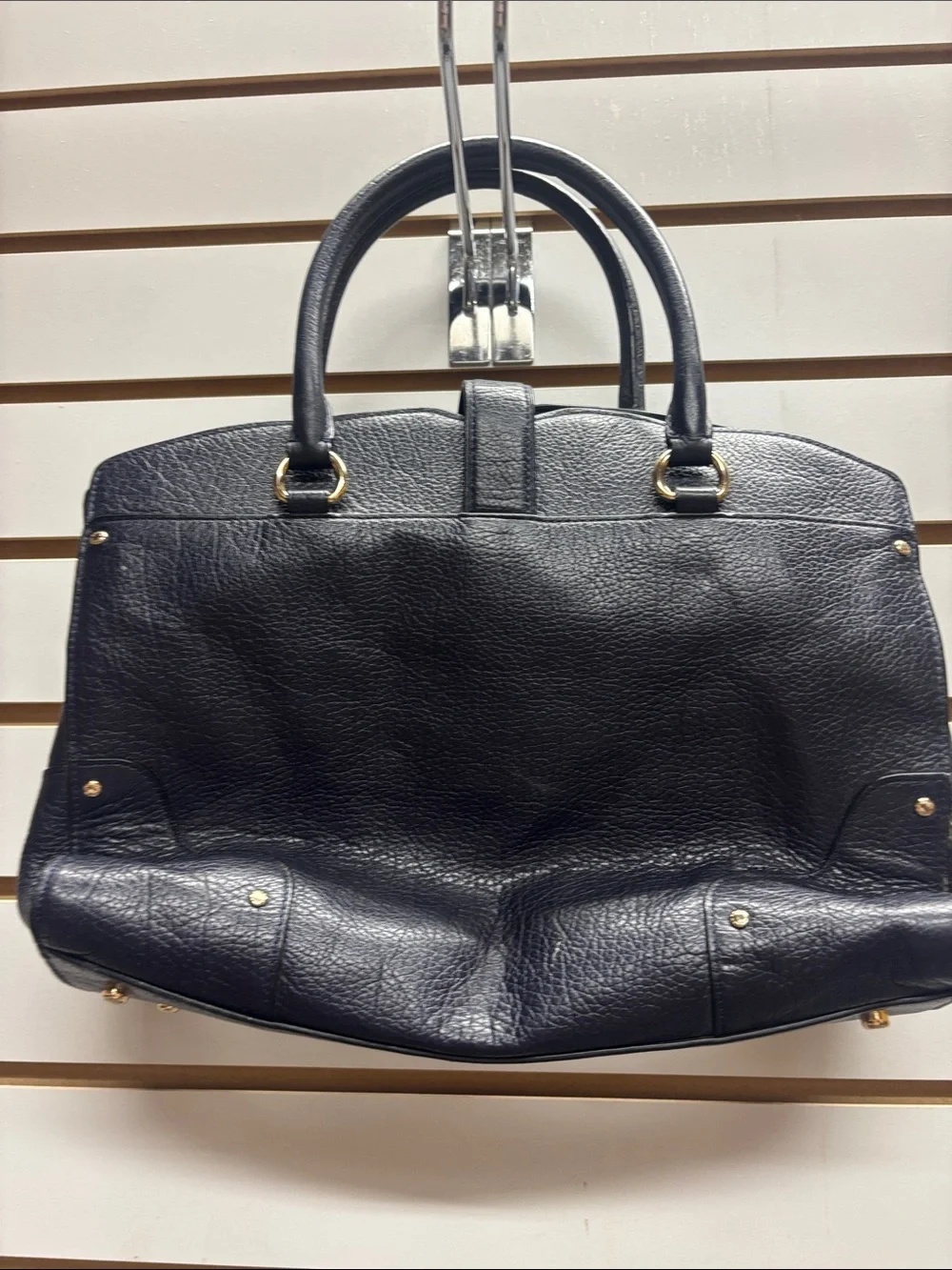 Coach structured leather
